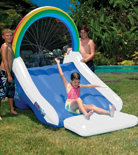 rainbow slide pool