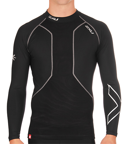 2XU Men's Swim Recovery Compression Top at SwimOutlet.com - Free Shipping