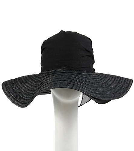 Sun N Sand Felicia Chiffon Scarf Toyo Hat at SwimOutlet.com