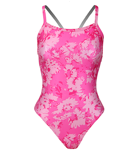 Speedo Women's Graphic Daisy Flyback at SwimOutlet.com