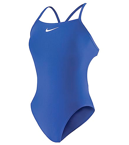 Nike Swim Poly Lingerie Tank One Piece Swimsuit Center Logo at ...