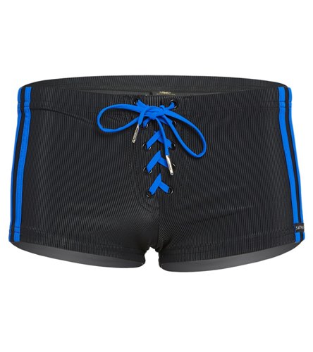 Sauvage Football Lace-Up Square Cut Swim Short at SwimOutlet.com - Free ...