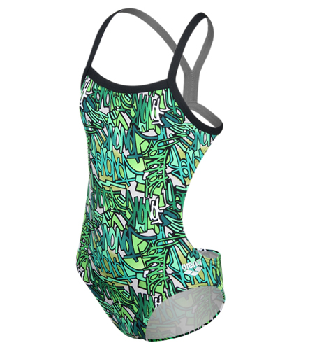 Arena Graffiti Youth One Piece Swimsuit at SwimOutlet.com - Free Shipping