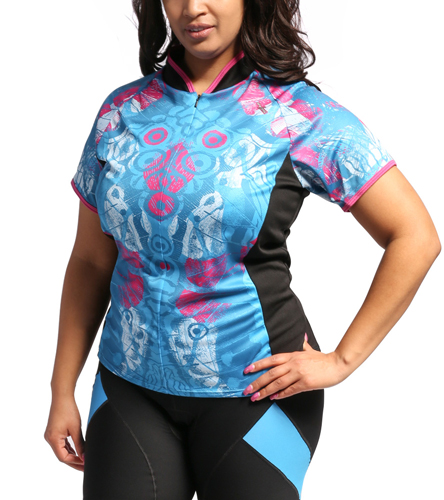 Download Shebeest Women's Bellissima Wings Plus Size Cycling Jersey ...