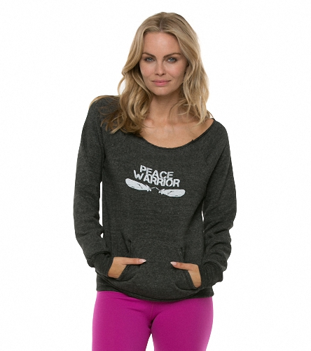 Be Love Women's Peace Warrior L/S Pullover at YogaOutlet.com - Free ...