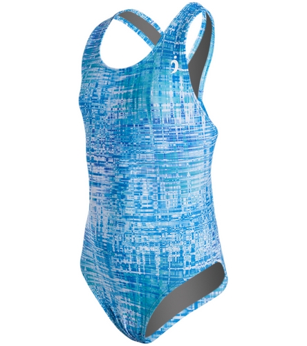 Illusions Activewear Soundwaves Youth Race Back One Piece Swimsuit at ...