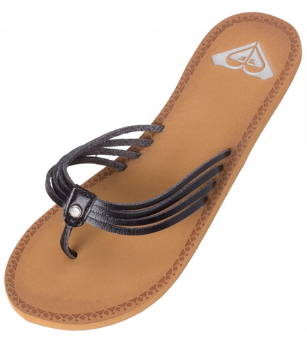 tan roxy flip flops