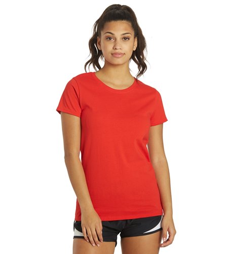 SwimOutlet Custom Women's Fitted Crew Neck T-Shirt at SwimOutlet.com
