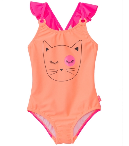 Seafolly Girls' Memphis Meow Tank One Piece Swimsuit (2yrs-6yrs) at ...