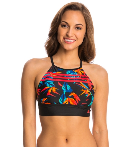 adidas swim crop top