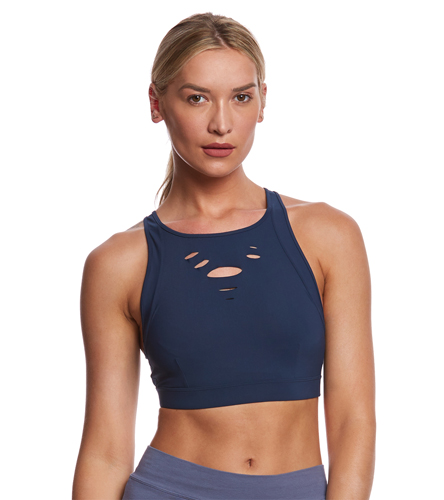 Alo Yoga Ripped Warrior Yoga Crop Top at YogaOutlet.com - Free Shipping