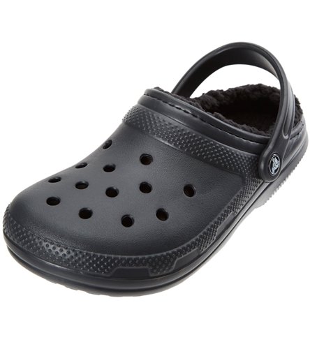 crocs classic fuzz lined women's clogs