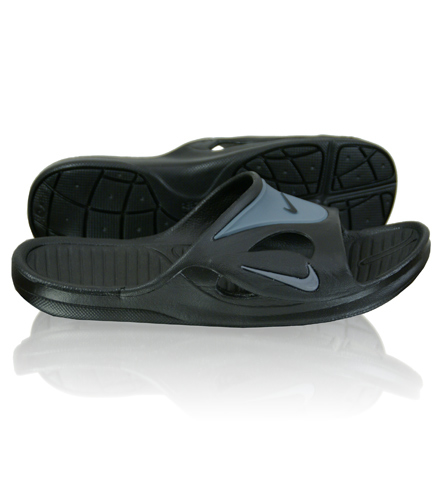 plain black flip flops mens