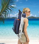 Rio Brands Summer Twist Sea Life Print The Lace Up Aluminum Frame Wet Products Lace Up Backpack Beach Chair