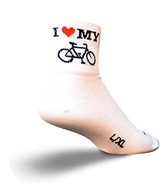 Sockguy Heart My Bike 3 Classic Sock