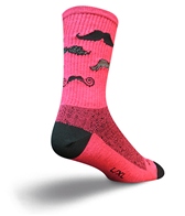 Sockguy Mustache 6 Crew Sock