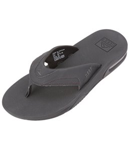 reef men's leather contoured cushion sandal