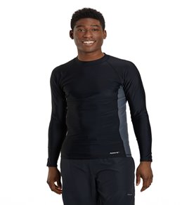 nike men's heather long sleeve hydro rash guard