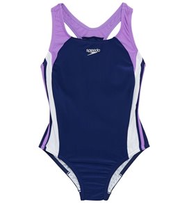 Speedo Big Girls Taper Splice Pulse Back Swimsuit Speedo Children/'s Apparel 8191645
