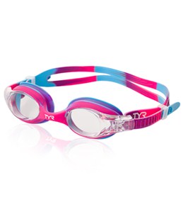 TYR Swimple Tie Dye Kids Youth Swim Goggles Green//orange for sale online