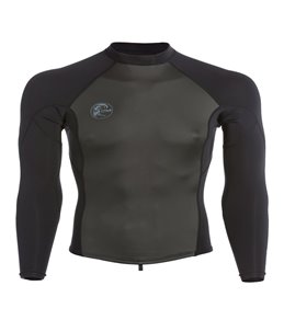 RVCA Mens Long Sleeve Back Zip Wetsuit Jacket Rashguard RVCA Young Men/'s