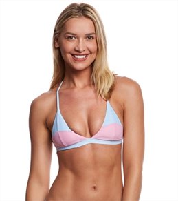 color block triangle bikini