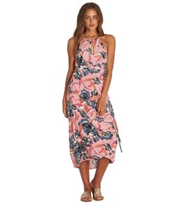 places to be blue print maxi dress billabong