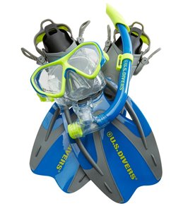 Gear Bag Set ProFlex Fins Seabreeze II Snorkel Divers Adult Cozumel Mask U.S