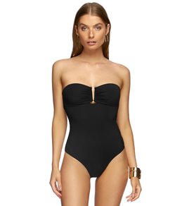 strapless one piece bikini