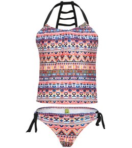 JESKIDS Little Girls Swimsuit Two Piece Tankini Swimwear Summer Bathing Suit with Boyshort 3-9 Years