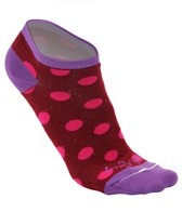 Sockguy Women's No Show Purple Dots Sock