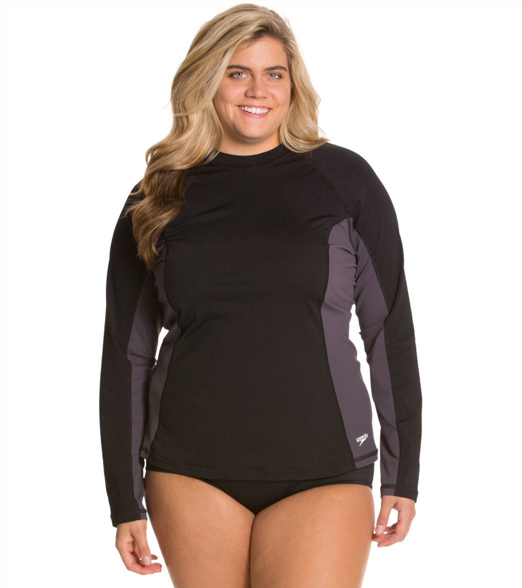 plus size rash guard long sleeve