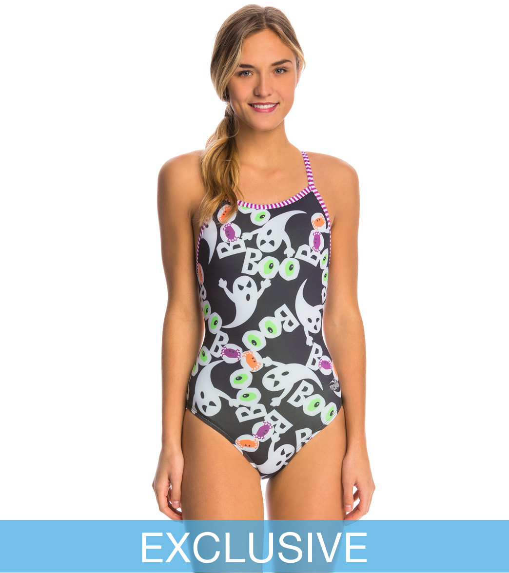 dolfin uglies swimoutlet exclusive womens halloween boo one piece swimsuit at swimoutletcom free shipping - Halloween Swimsuit dolfin uglies swimoutlet exclusive womens halloween boo one piece swimsuit at swimoutletcom free shipping - Halloween Swimsuit