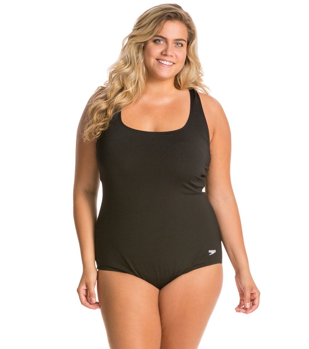 speedo endurance moderate ultraback plus one piece at swimoutlet com plus size speedo